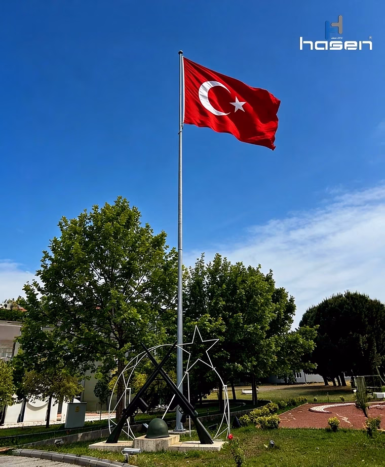 school flagpole