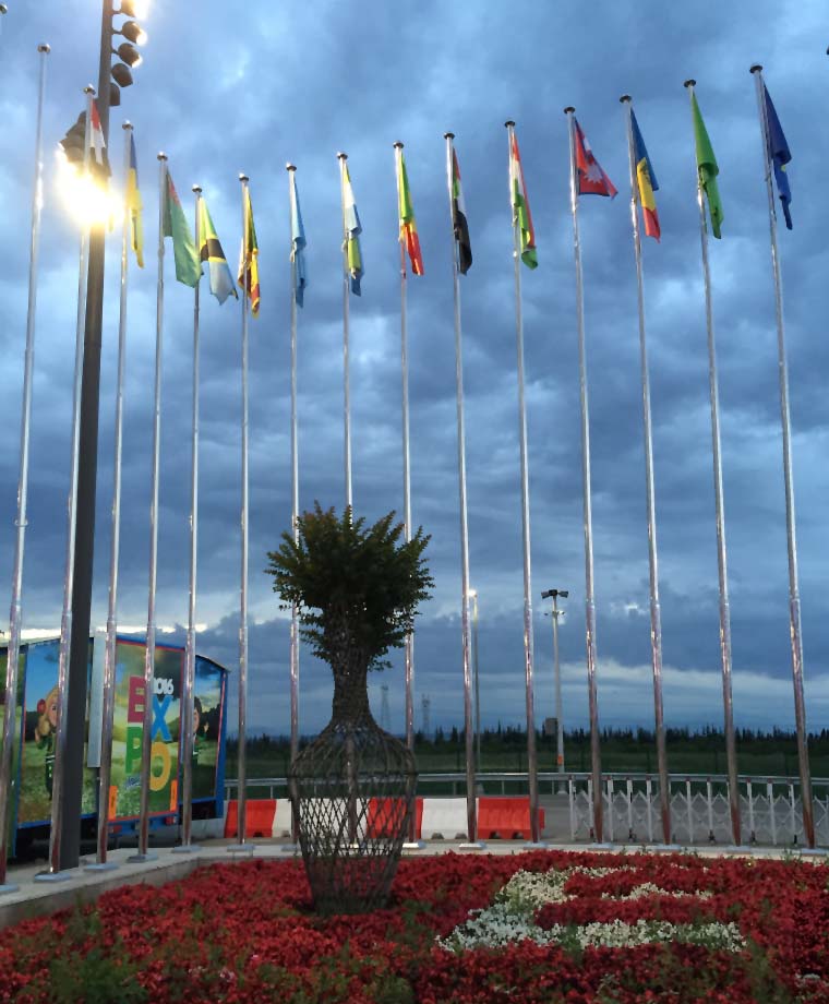 Expo 2016 Paslanmaz Bayrak Direği