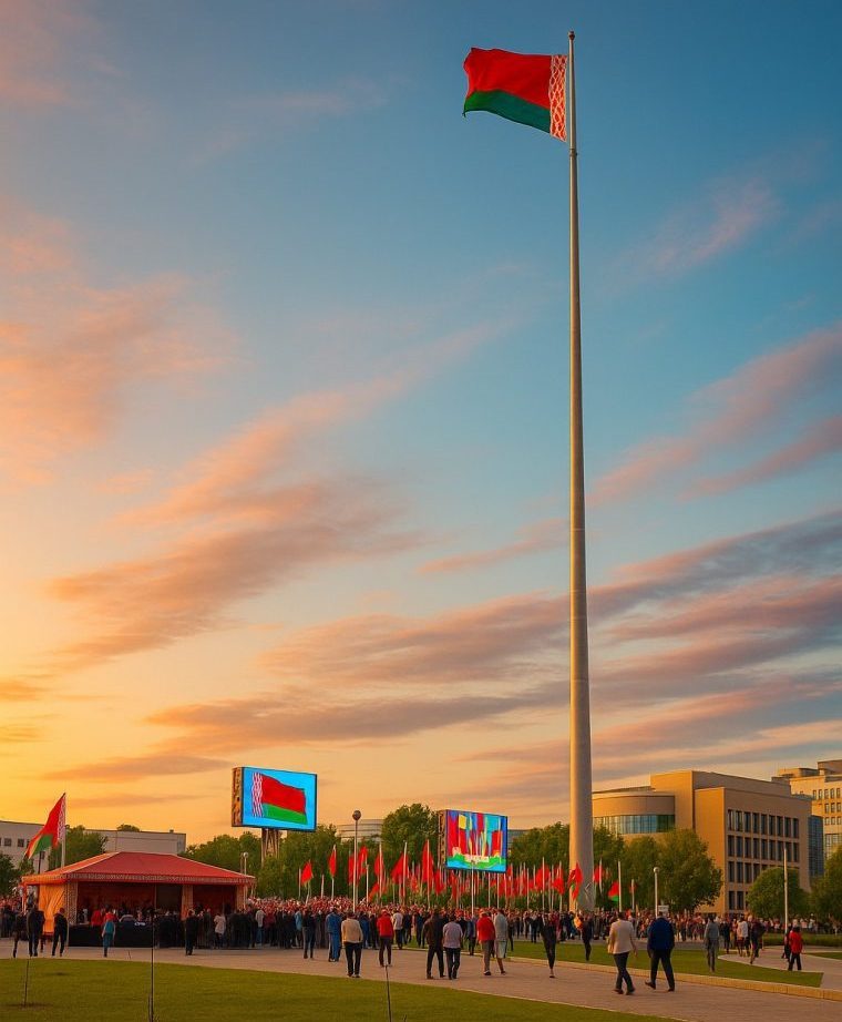 Belarus Vitstrojtekhmash Galvanized Flagpole