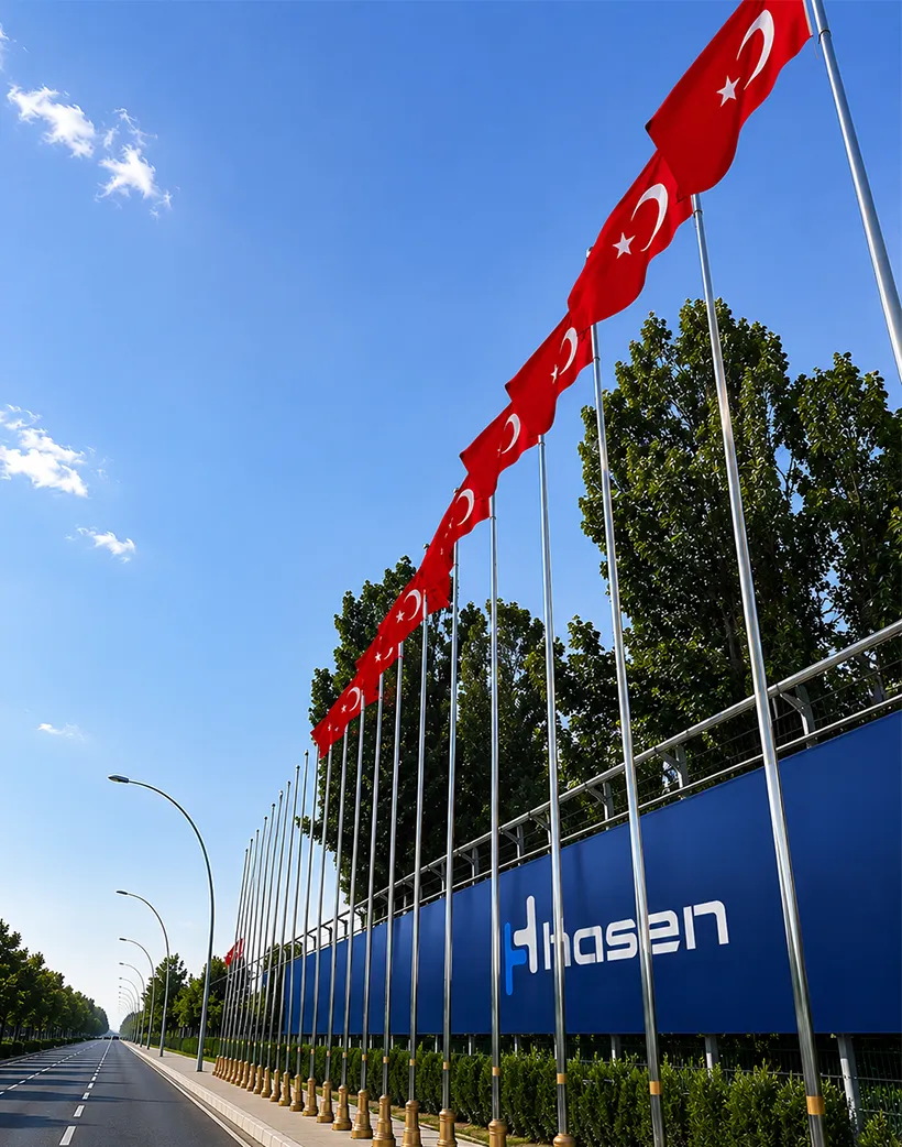 Hasen flagpole production and installation - Ayyıldız Project